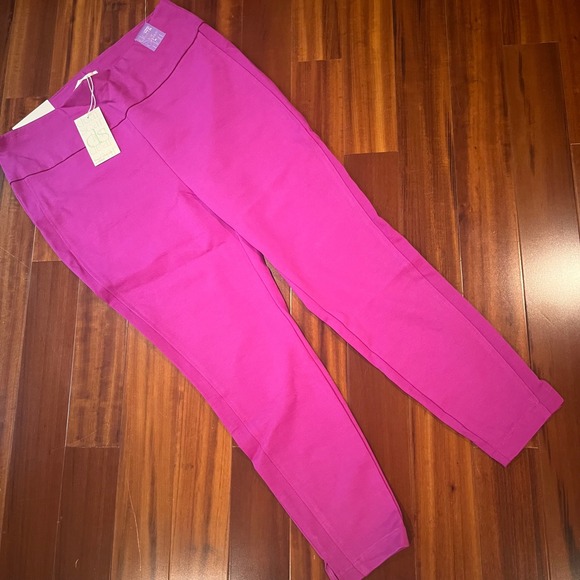 Dear Scarlett Pants - Dear Scarlett Magic Pants Plus 1X Skinny Trouser Magenta Purple Pink Pull On New